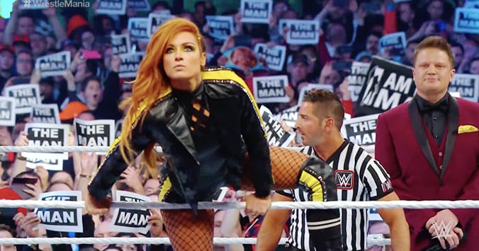 Becky Lynch The Man Entrance WWE WrestleMania 35 Main Event