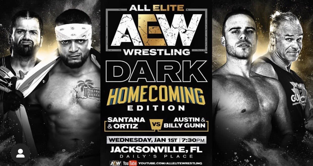 Billy Gunn Austin Gunn vs Santana Ortiz - AEW Dark