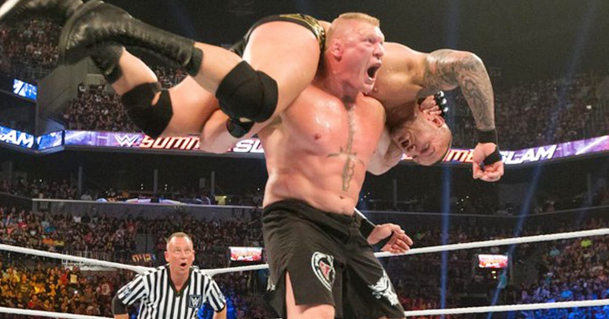 Brock Lesnar F5 Randy Orton WWE SummerSlam 2016