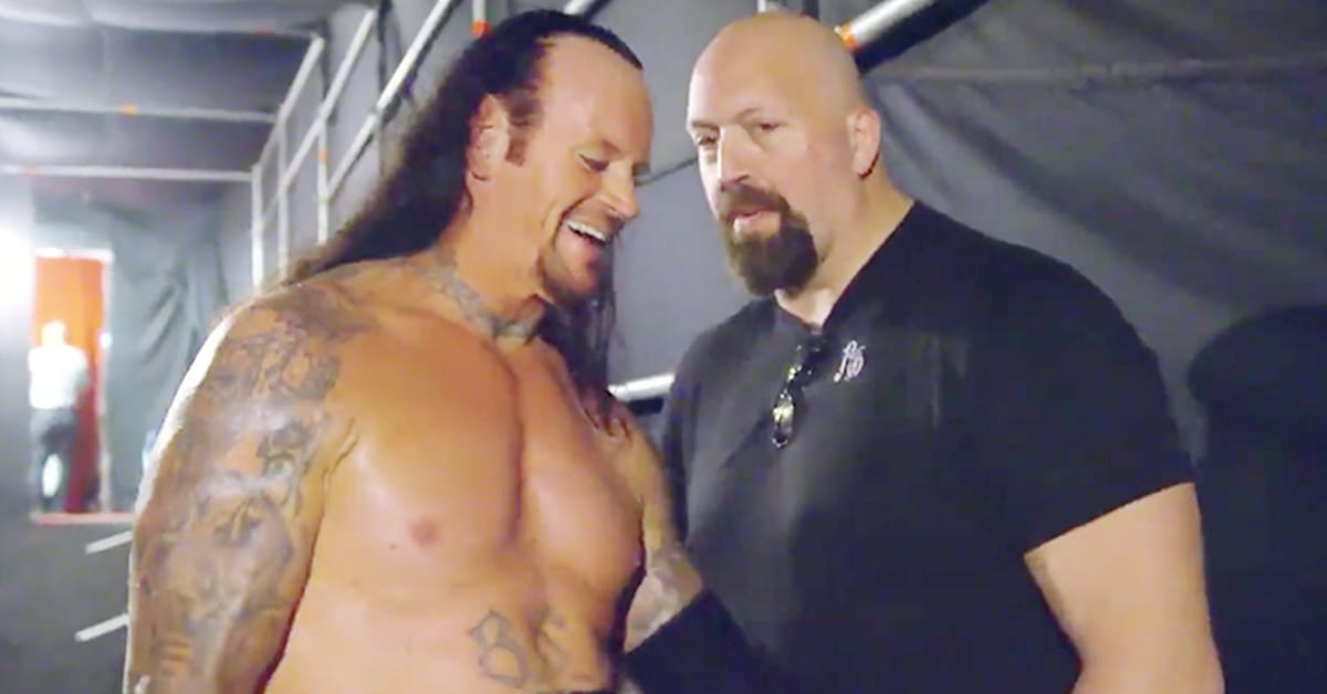 Big Show The Undertaker Backstage At WWE WrestleMania 34