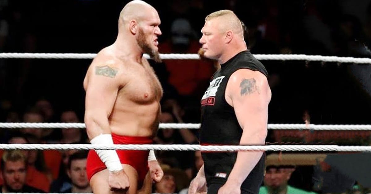 Lars Sullivan vs Brock Lesnar Face To Face