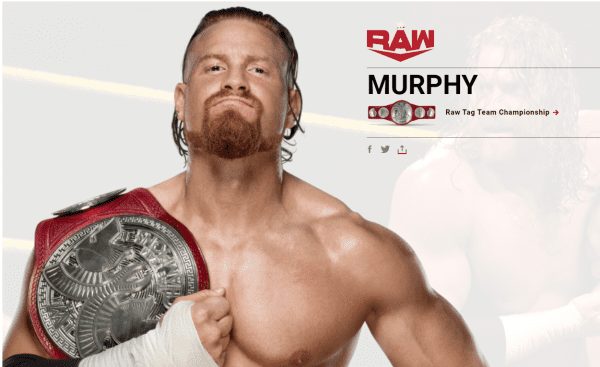 Buddy Murphy's name changed to Murphy February 2020