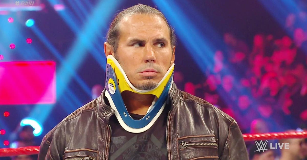 Matt Hardy In A Neck Brace February 2020 WWE RAW