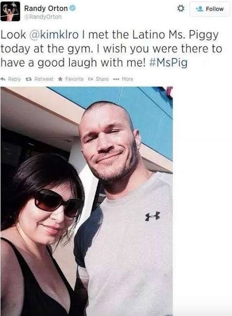 Randy Orton Latino Ms Piggy Tweet