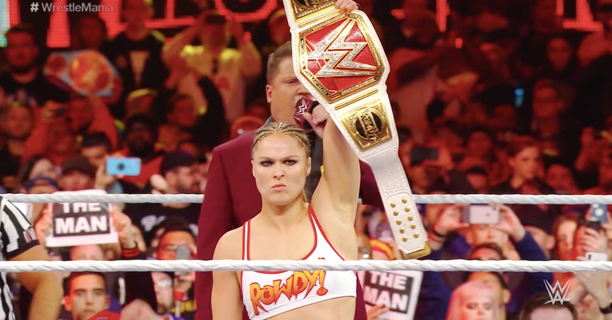 Ronda Rousey RAW Women's Champion WrestleMania 35