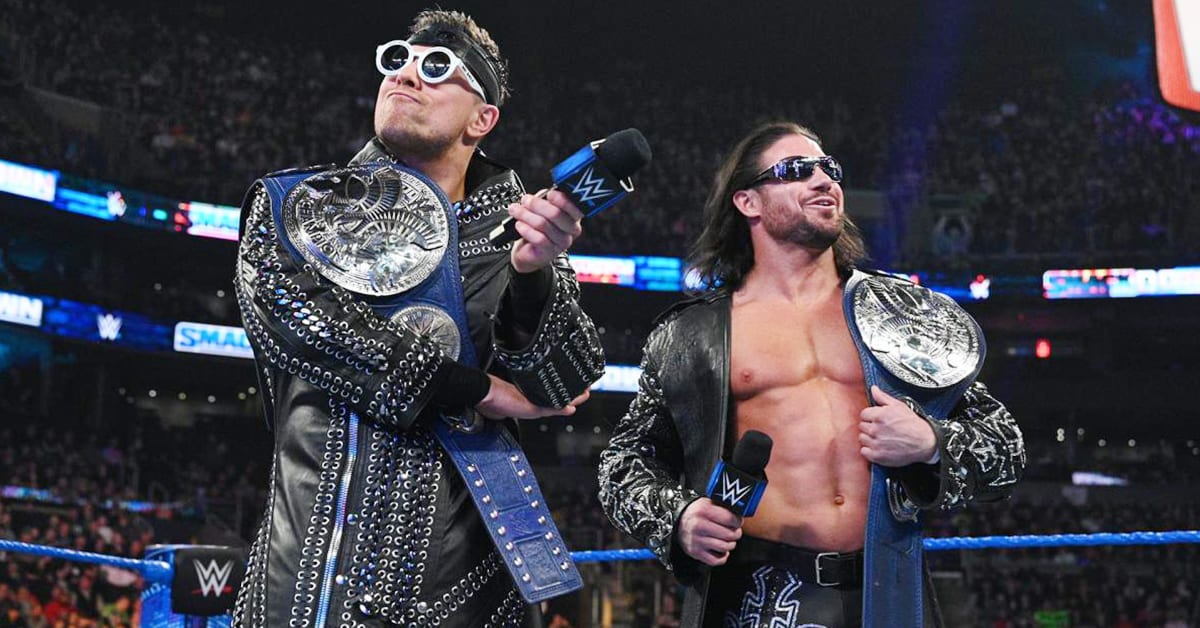 The Miz John Morrison SmackDown Tag Team Champions February 2020.