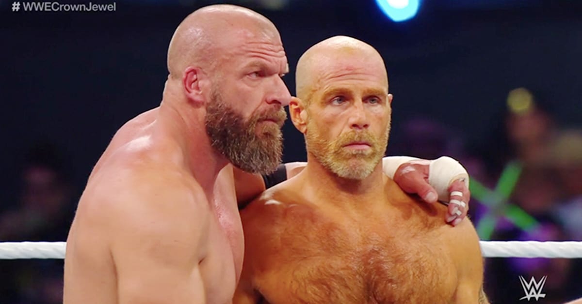 Triple H Shawn Michaels Bald