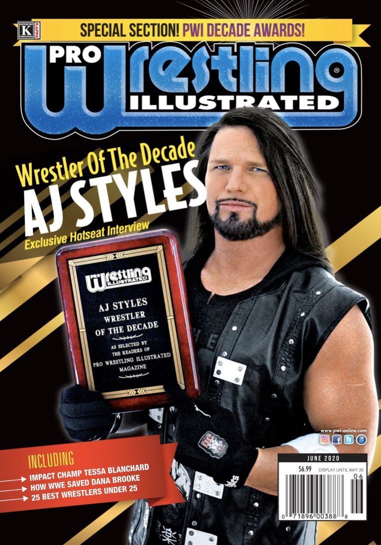 AJ Styles PWI Wrestler Of The Decade