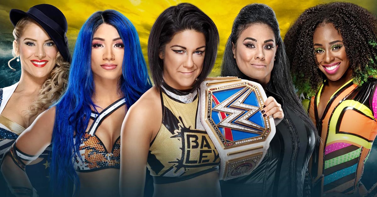 Bayley vs Sasha Banks vs Lacey Evans vs Naomi vs Tamina Snuka - WrestleMania 36 SmackDown Women's Championship Match