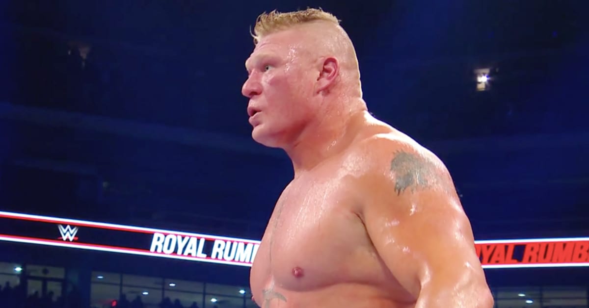 Brock Lesnar Shocked Fear Afraid Worried WWE Royal Rumble 2020