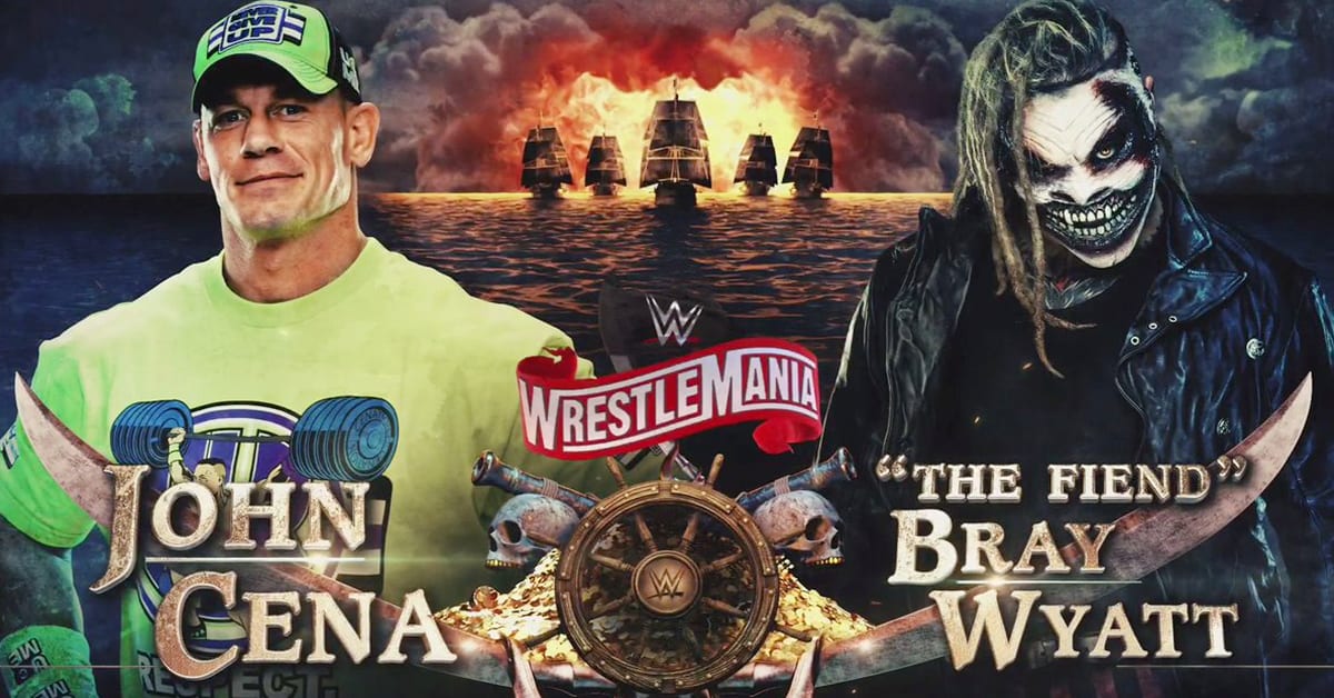 John Cena vs The Fiend Bray Wyatt - WrestleMania 36 Official WWE Graphic