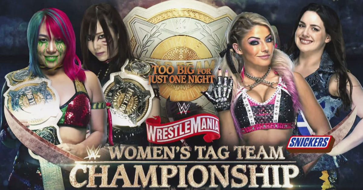 The Kabuki Warriors (Asuka & Kairi Sane) vs Alexa Bliss & Nikki Cross - WrestleMania 36