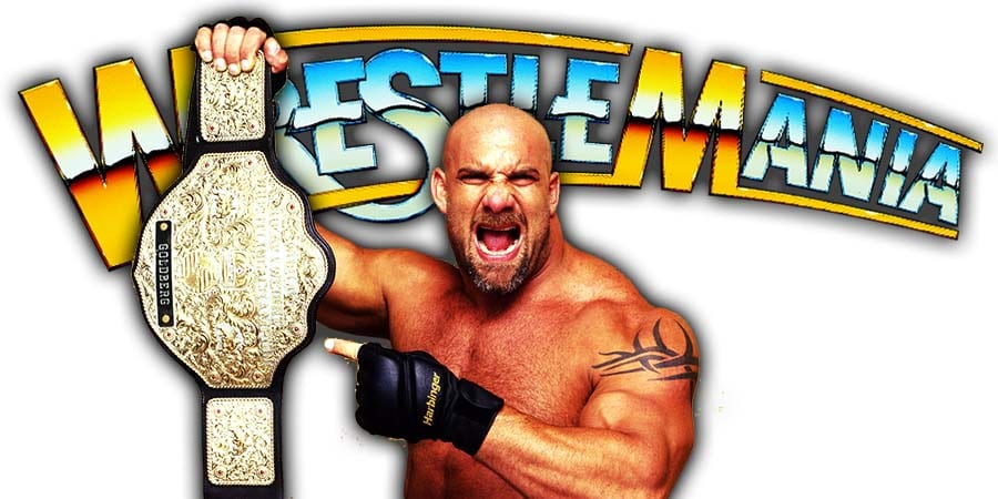 World Heavyweight Champion Goldberg WrestleMania 36