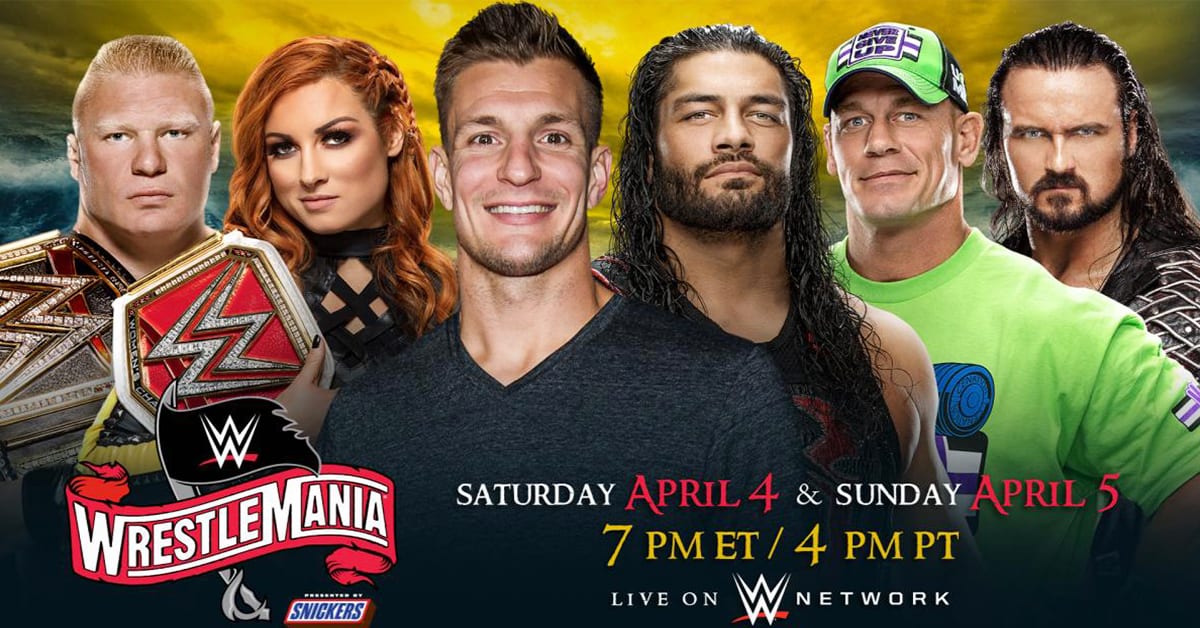 WrestleMania 36 Becomes A 2 Day Event With Rob Gronkowski As The Host