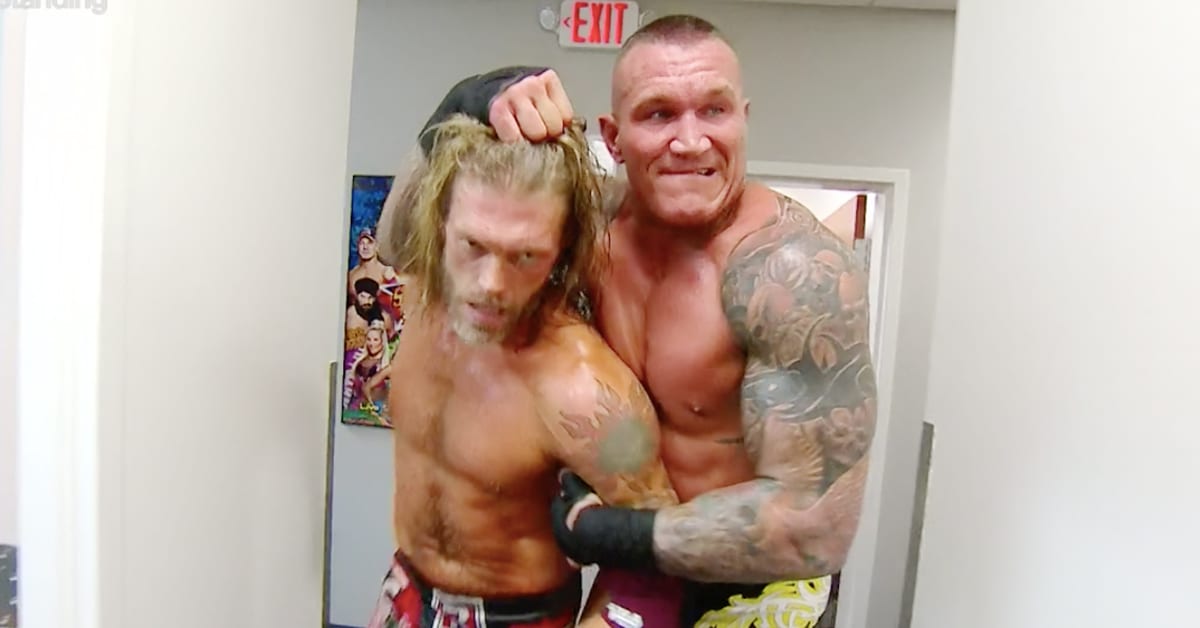 Edge Randy Orton Brawling In The WWE Performance Center WrestleMania 36