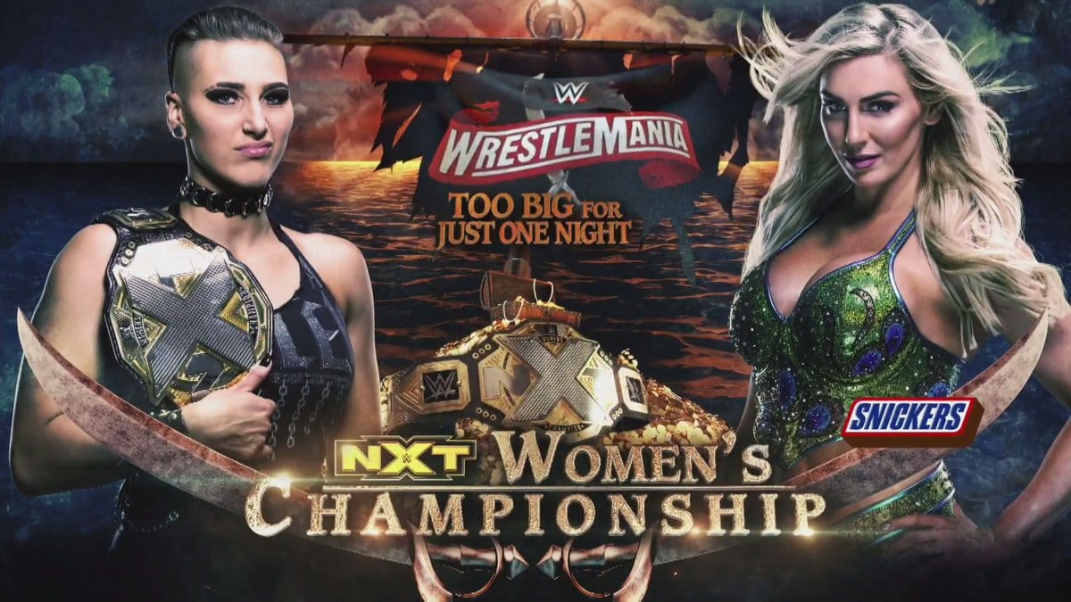 Rhea Ripley vs Charlotte Flair - WrestleMania 36 Too Big For Just One Night