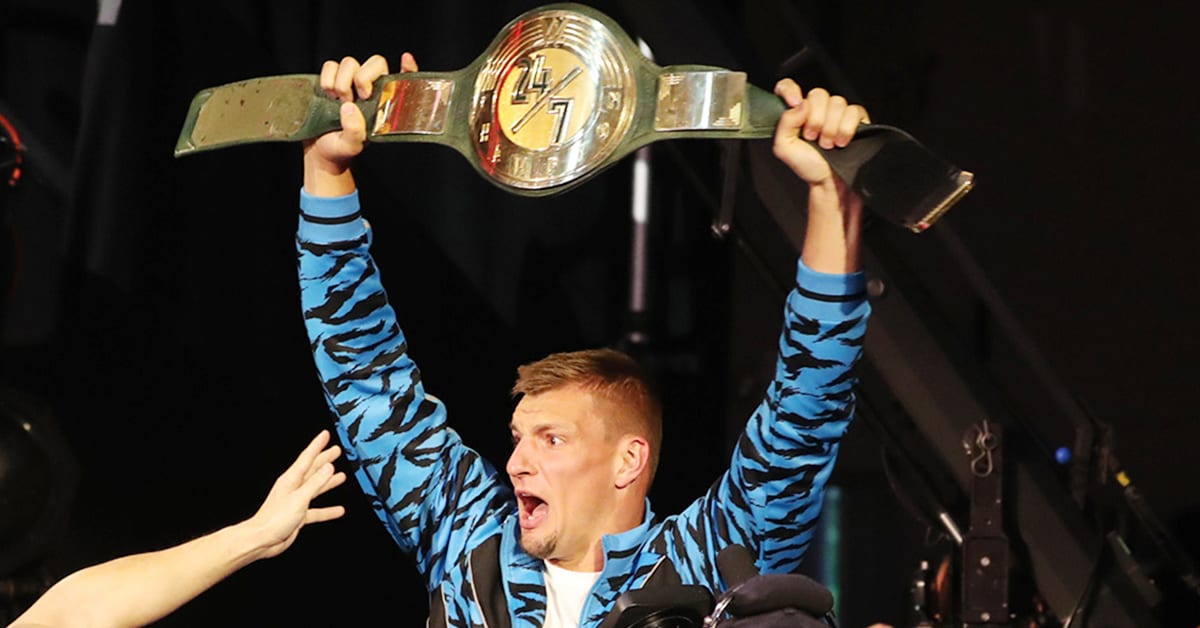 Rob Gronkowski WWE 24 7 Champion WrestleMania 36