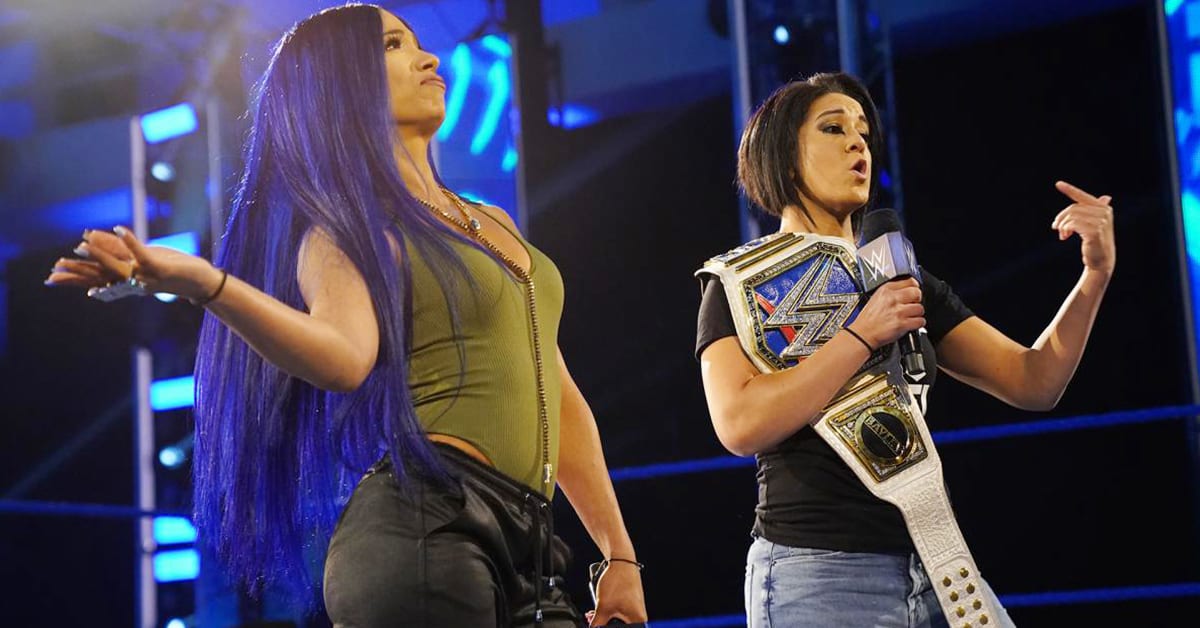 Sasha Banks Bayley In Casual Clothes On SmackDown After WrestleMania 36
