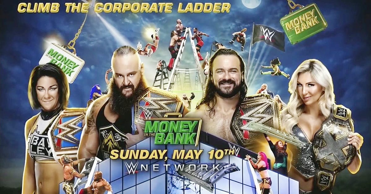 WWE Money In The Bank 2020 Climb The Corporate Ladder Banner