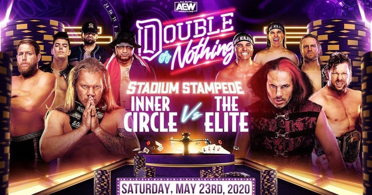 AEW Double Or Nothing 2020 Stadium Stampede Graphic Chris Jericho The Inner Circle Broken Matt Hardy The Elite