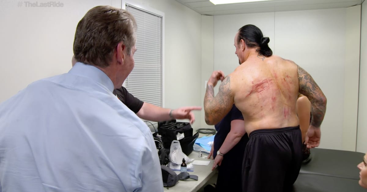 Vince McMahon The Undertaker Brusied Back After WrestleMania 33