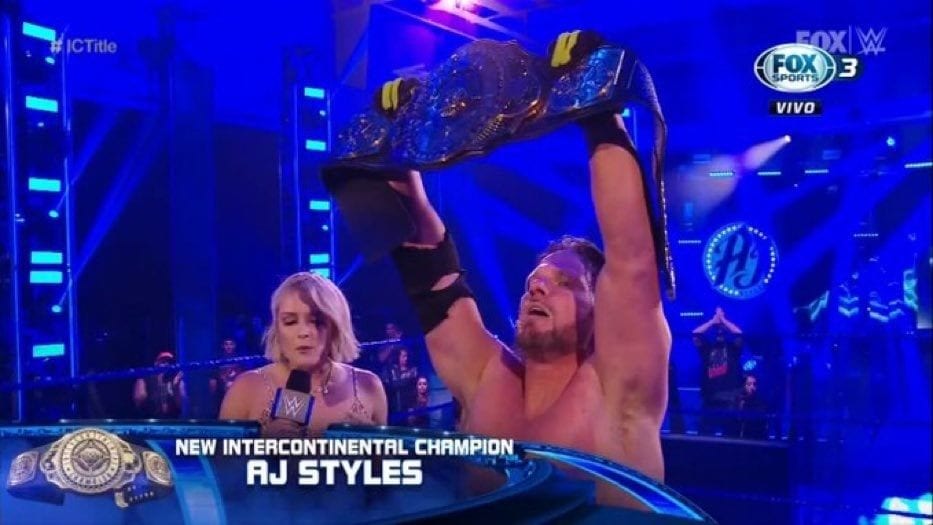 AJ Styles Wins The Intercontinental Championship