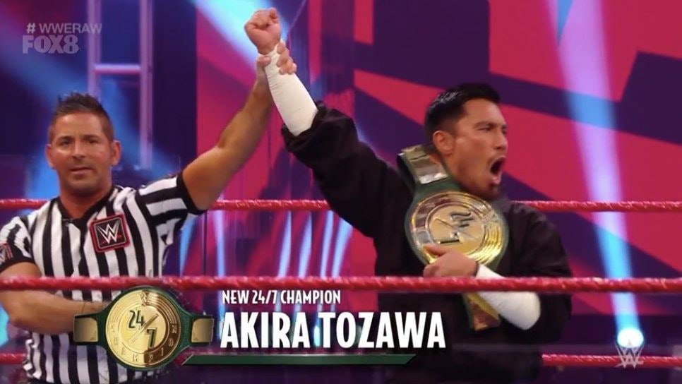 Akira Tozawa Wins WWE 24 7 Championship