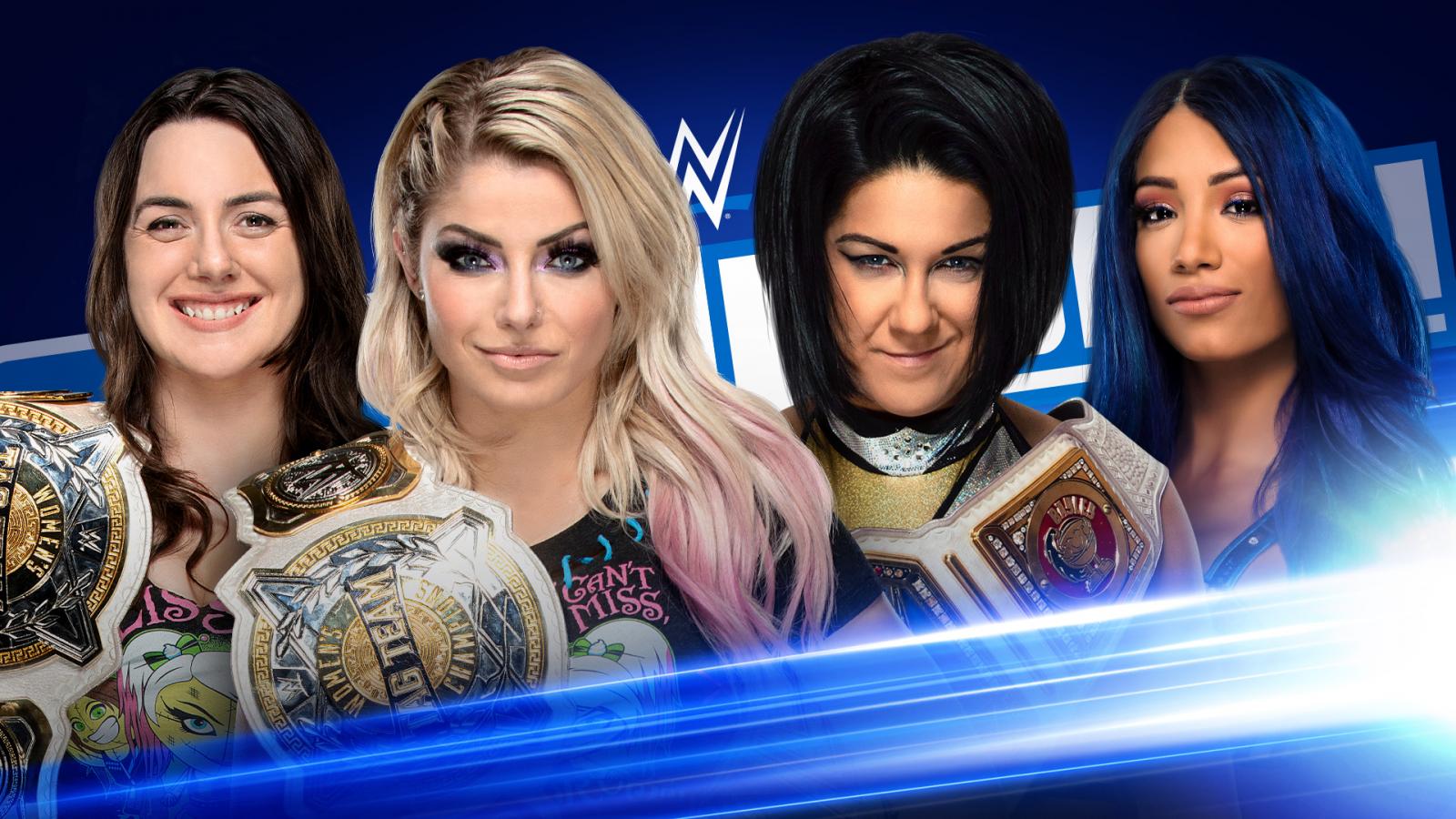 Alexa Bliss Nikki Cross vs Bayley Sasha Banks - WWE Women's Tag Team Championship (SmackDown June 2020)