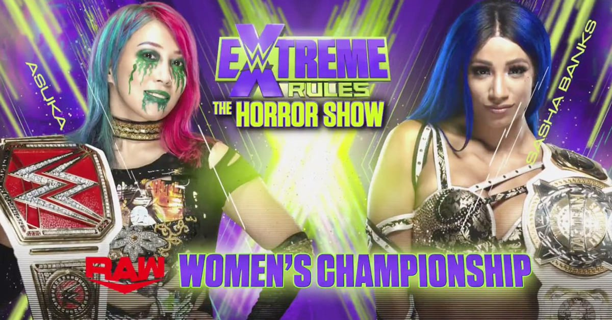 Asuka vs Sasha Banks - WWE Extreme Rules 2020 The Horror Show RAW Women's Championship