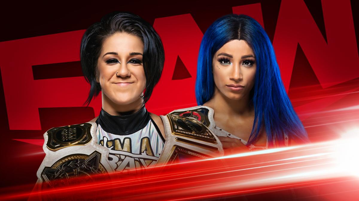 Bayley Sasha Banks WWE Women's Tag Team Champions RAW Graphic