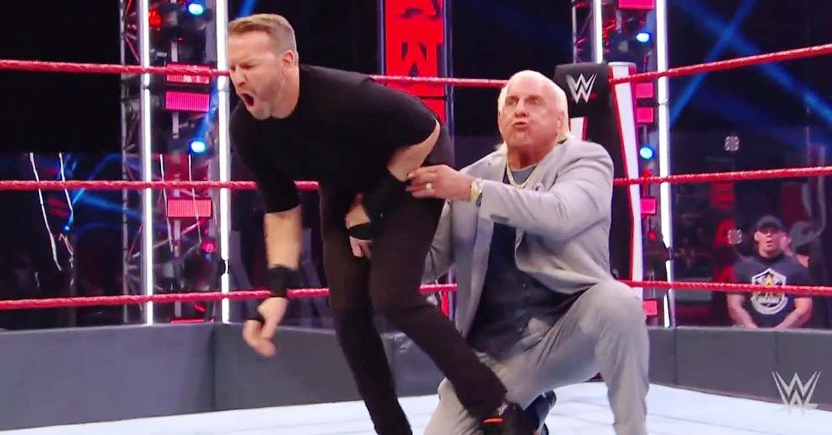 Ric Flair Low Blows Christian On WWE RAW June 2020