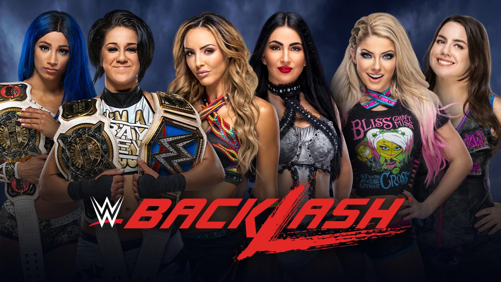Sasha Banks Bayley vs The IIconics vs Alexa Bliss NIkki Cross - WWE Backlash 2020 (Women's Tag Team Championship Match)