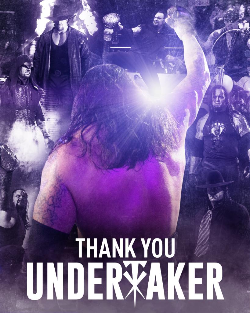 Thank You Undertaker WWE Graphic