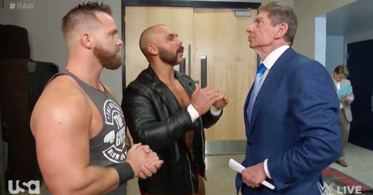 The Revival Vince McMahon Backstage WWE RAW