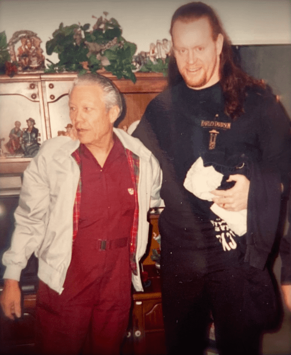 The Undertaker with his father