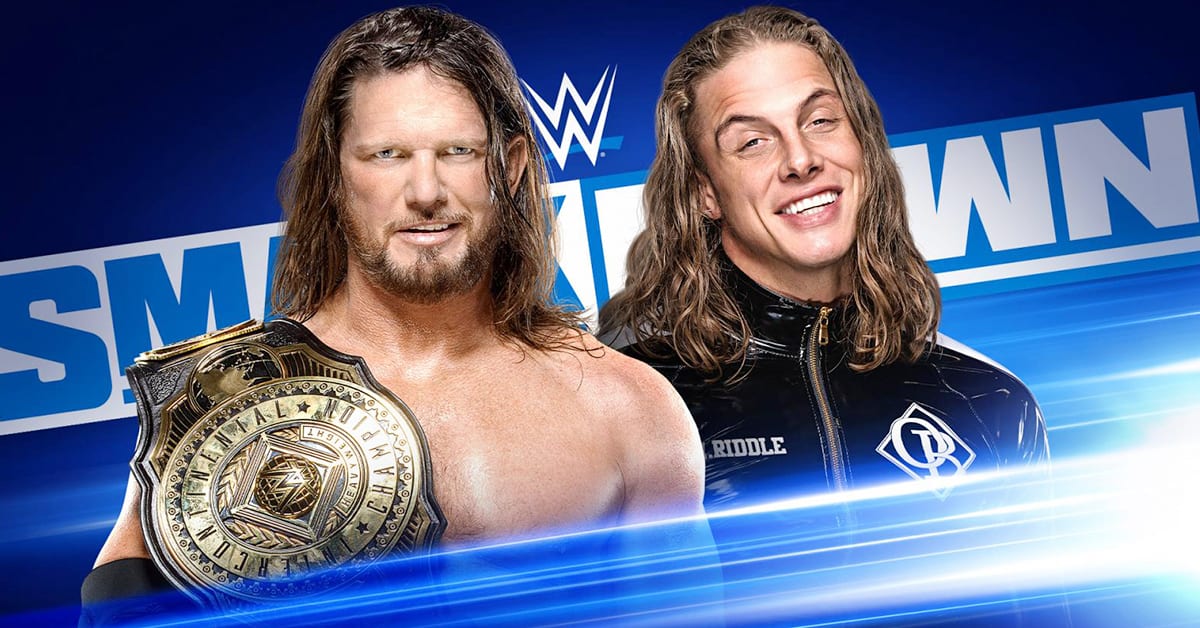 AJ Styles vs Matt Riddle - Intercontinental Championship Match (WWE SmackDown July 2020)