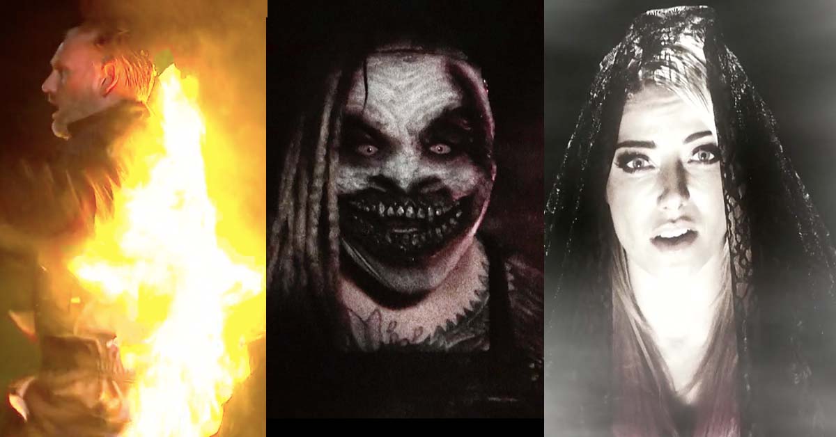 Alexa Bliss The Fiend Man Set On Fire In Wyatt Swamp Fight At WWE Extreme Rules 2020