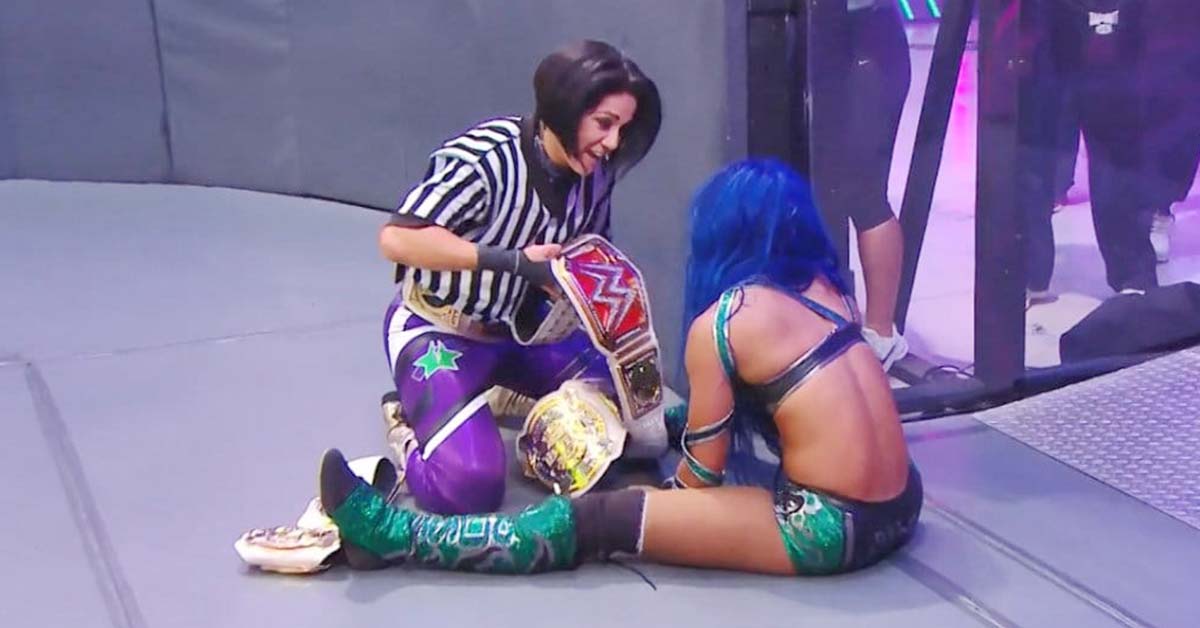 Bayley Crowns Sasha Banks The RAW Women's Champion At WWE Extreme Rules 2020