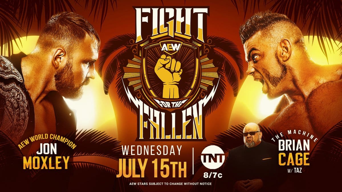 Jon Moxley vs Brian Cage - AEW Fight For The Fallen 2020 (AEW World Championship Match)