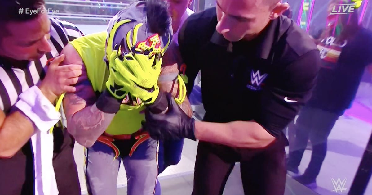 Rey Mysterio Eye Injured At WWE Extreme Rules 2020
