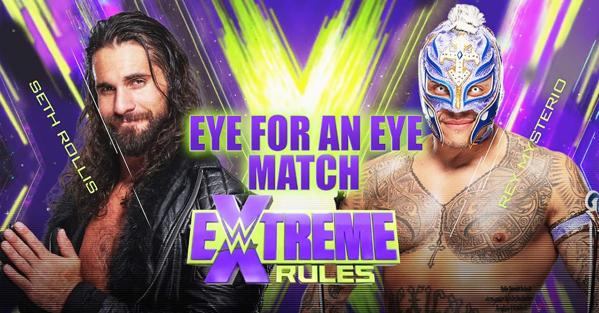 Seth Rollins vs Rey Mysterio - Eye For An Eye Match (The Horror Show At WWE Extreme Rules 2020)
