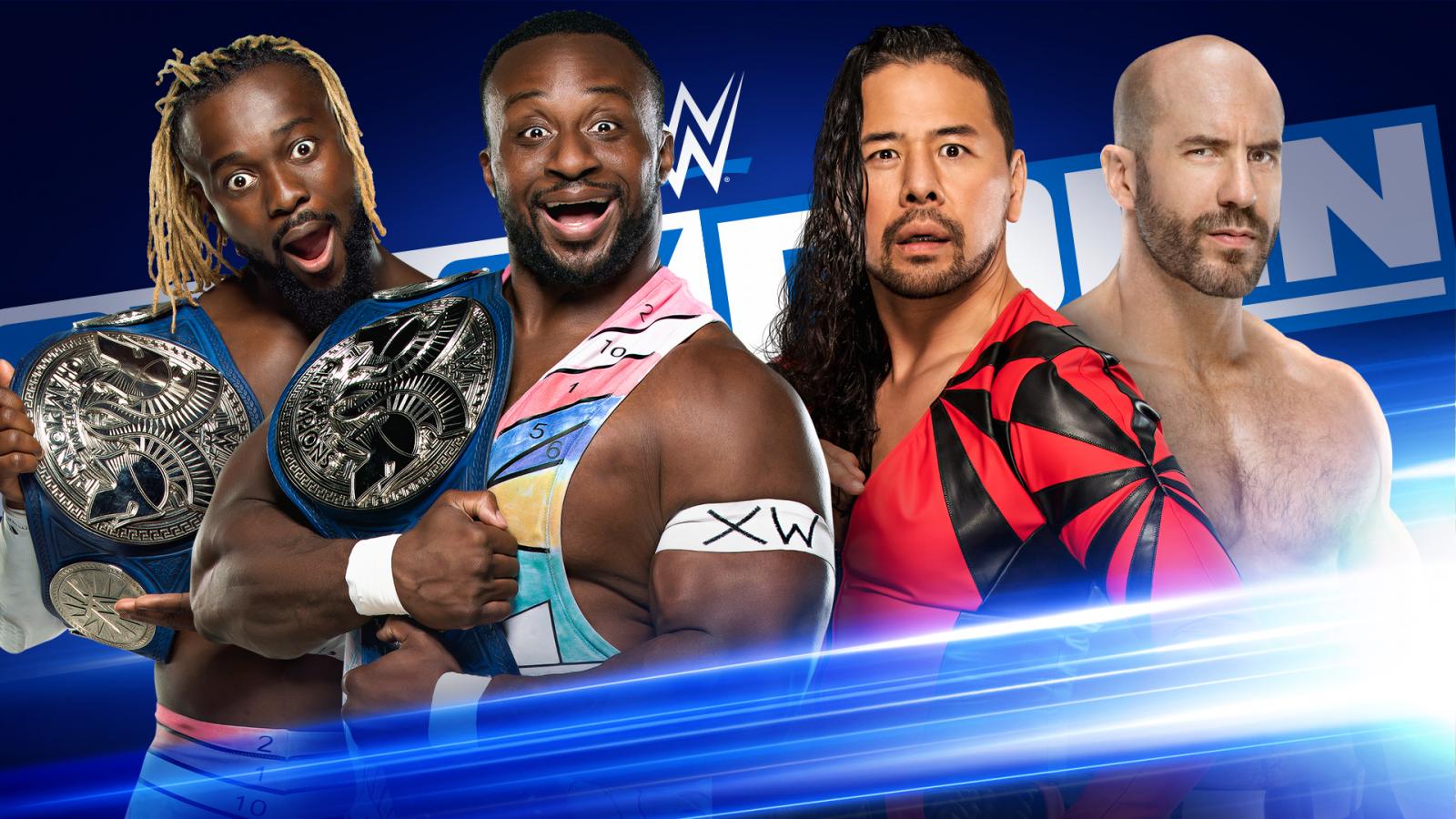 The New Day Kofi Kingston Big E vs Shinsuke Nakamura Cesaro - SmackDown Tag Team Championship Match