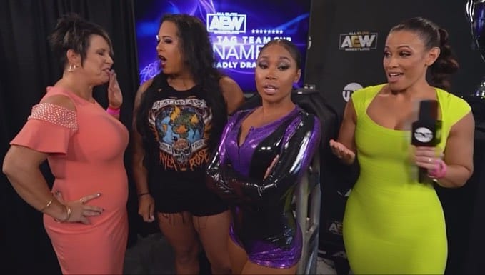 Vickie Guerrero Nyla Rose Ariane Cameron AEW Dynamite