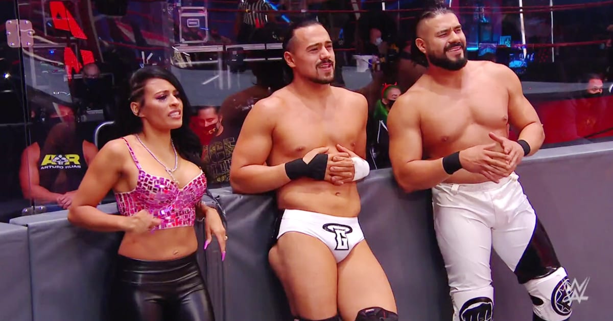 Zelina Vega Big Boobs Angel Garza Andrade WWE RAW July 2020