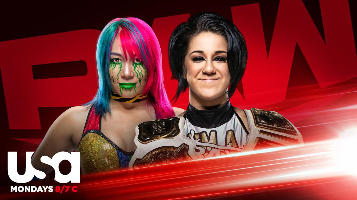 Asuka vs Bayley WWE RAW August 2020