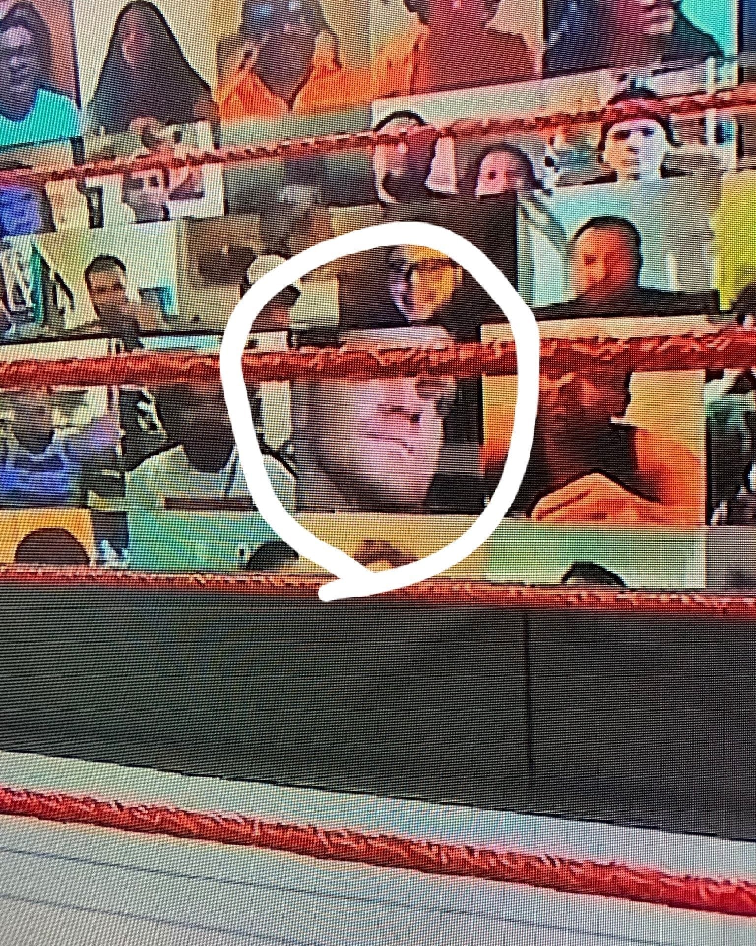 Fan Puts Chris Benoit On His Screen At The WWE ThunderDome On RAW After SummerSlam - 2