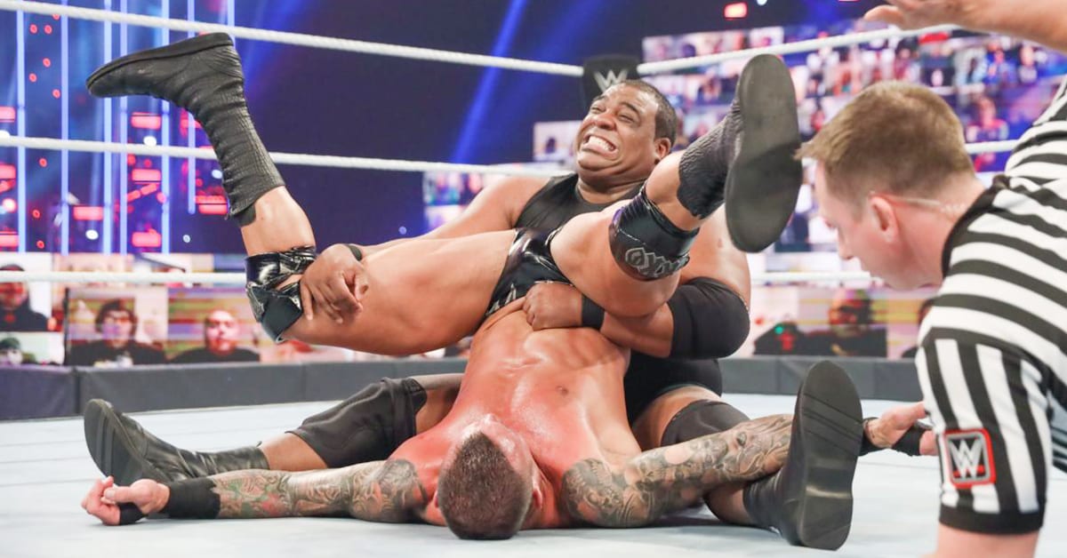 Keith Lee Pins Randy Orton After Spirit Bomb At WWE Payback 2020