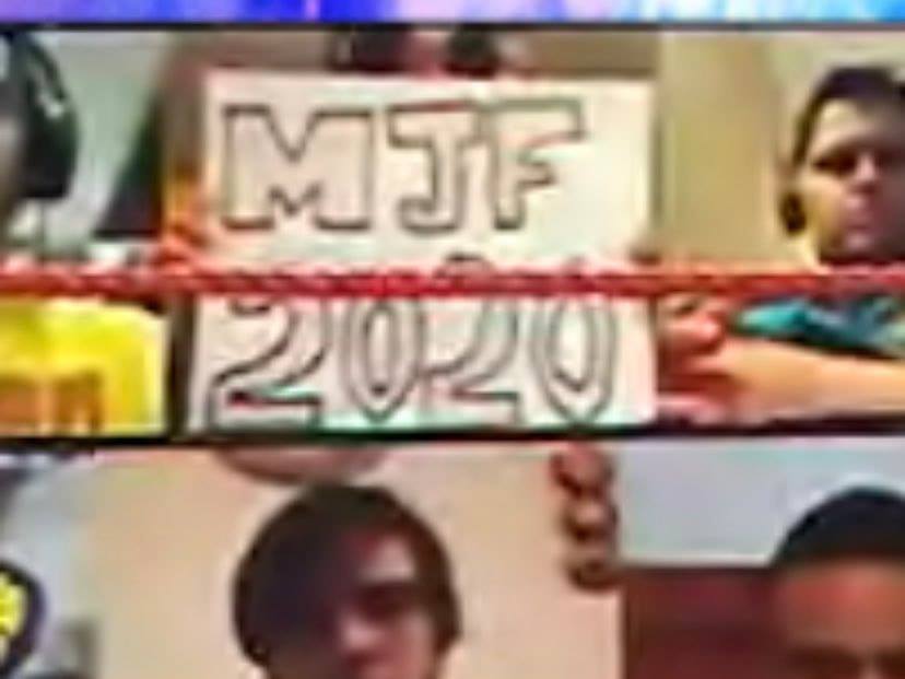 MJF 2020 Sign At WWE ThunderDome On RAW After SummerSlam 2020