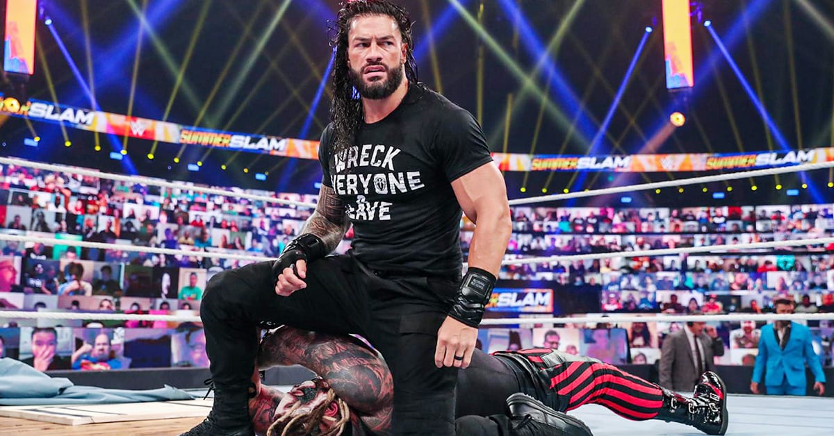 Roman Reigns Jacked Muscular Ripped Physique WWE SummerSlam 2020