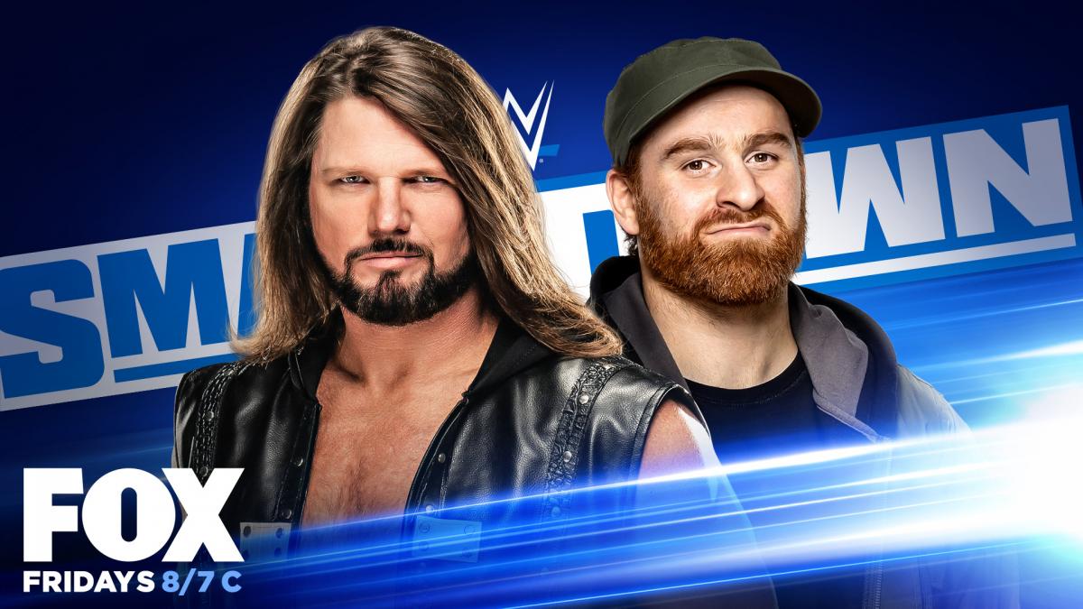 AJ Styles vs Sami Zayn - WWE SmackDown Graphic